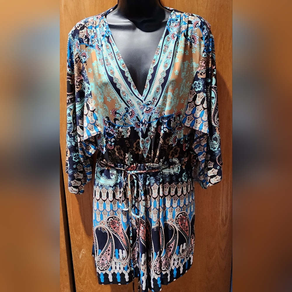 NY & Co. Tie-Waist Printed Romper